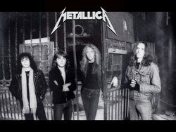The classic line-up: Kirk Hammett, Lars Ulrich, James Hetfield and Cliff Burton.
