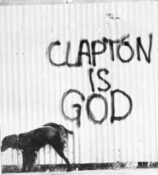 An example of the famous "Clapton is God" graffiti craze
