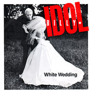 The picture cover of the 1982 White Wedding single