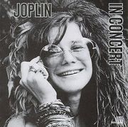 Janis Joplin on the cover of her posthumously released live album In Concert