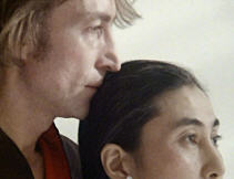 John Lennon and Yoko Ono in one of their last photo shoots, 21 November 1980