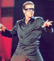 George Michael performing Fastlove