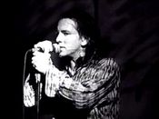 Eddie Vedder in the video for "Alive".
