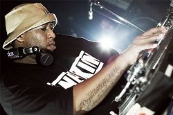 DJ Premier, a popular and influential hip hop producer and DJ from New York.